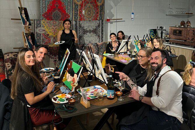 Paint and Sip Classes Melbourne: Acrylic Art, Canvas & Wine - The Social Aspect and Atmosphere