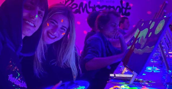 Paint and Sip in the Dark at Rembrandt Van Wine Amsterdam - Accessibility and Group Size
