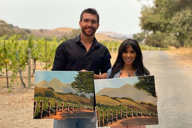 Paint in the Vineyard with Estate Wine Tasting - A Creative Spin on Santa Barbara Wine Tasting: Paint in the Vineyard with Estate Wine Tasting