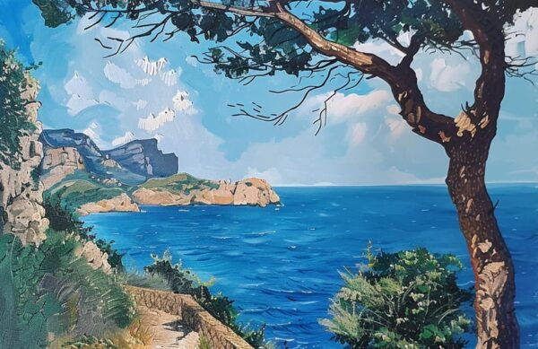 Paint Like Bob Ross: Mallorca Inspired - Preparing for the Activity