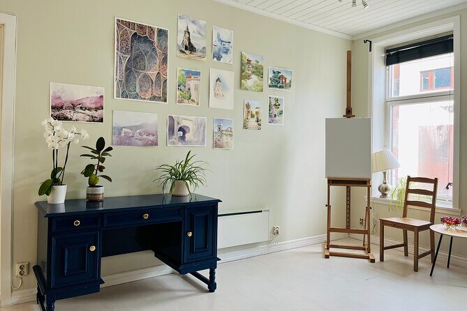 Paint Norwegian landscape with watercolor in Bergen - The Sum Up