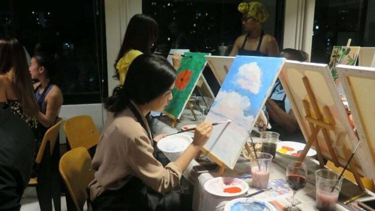 Paint & Sip Workshop - Experience Highlights