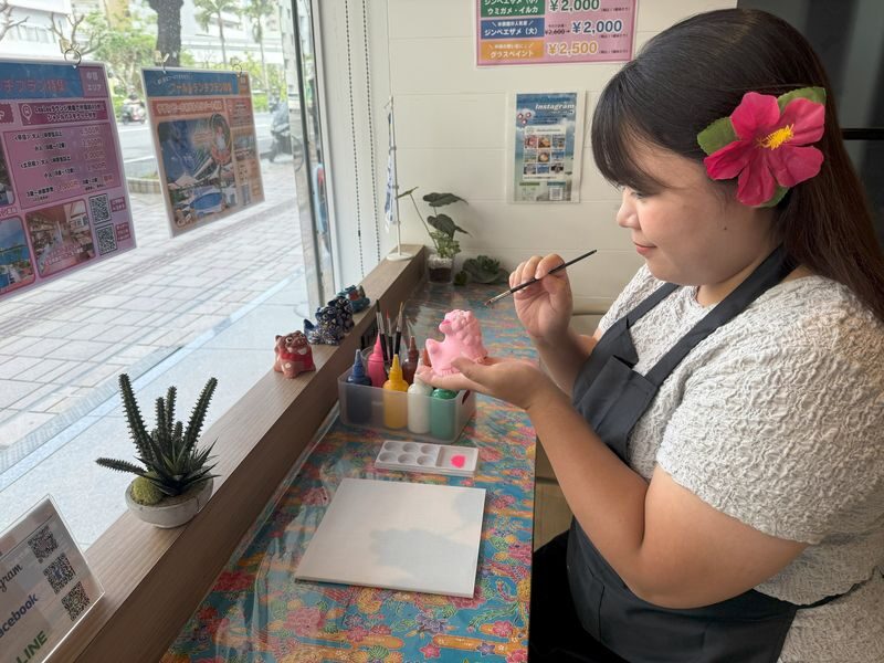 Painting Experience: Shisa, Whale Sharks, Dolphins, Sea Turtles - Choose your own Okinawan keepsake