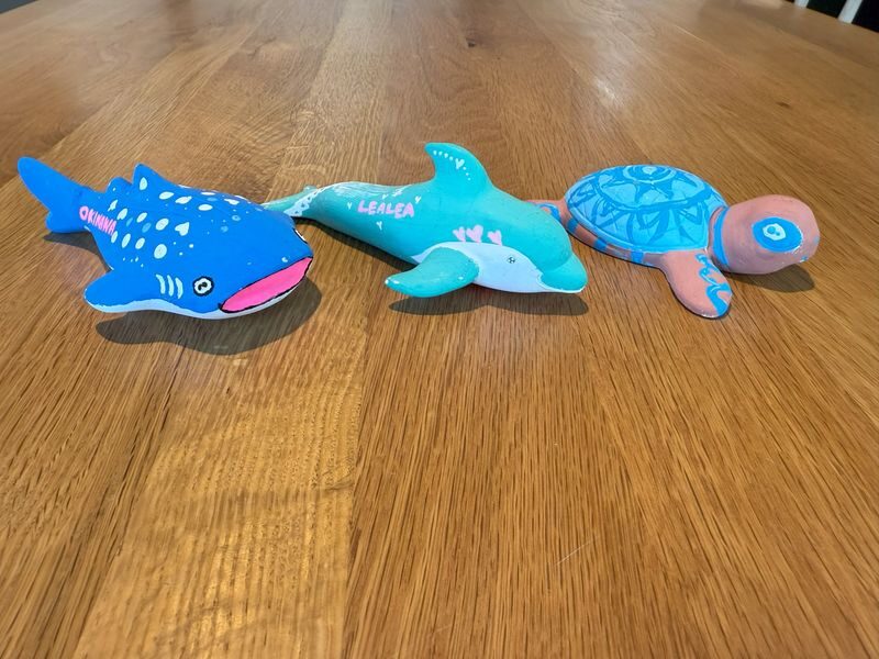 Painting Experience: Shisa, Whale Sharks, Dolphins, Sea Turtles - The fun is in the freedom to paint