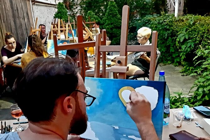 Painting Experience While Drinking Wine in Bucharest - Inclusions