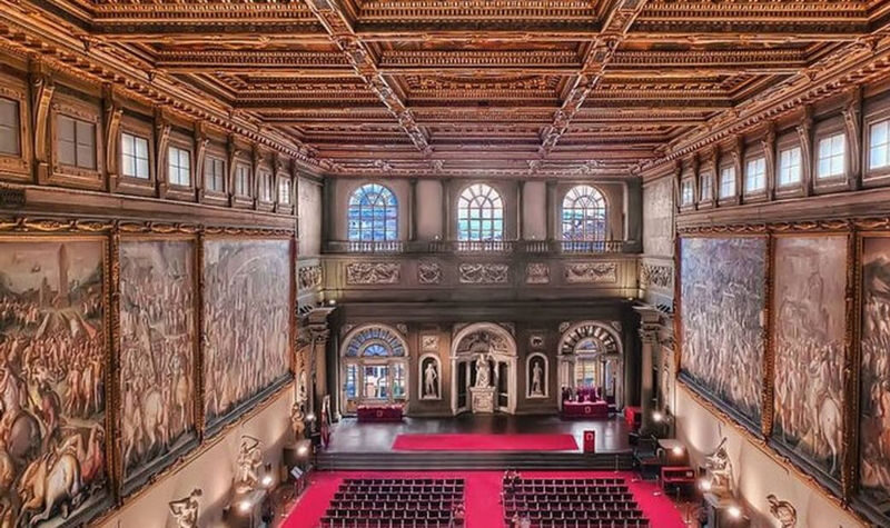 Palazzo Vecchio ticket with audio guide in Florence - The council hall and palace craftsmanship