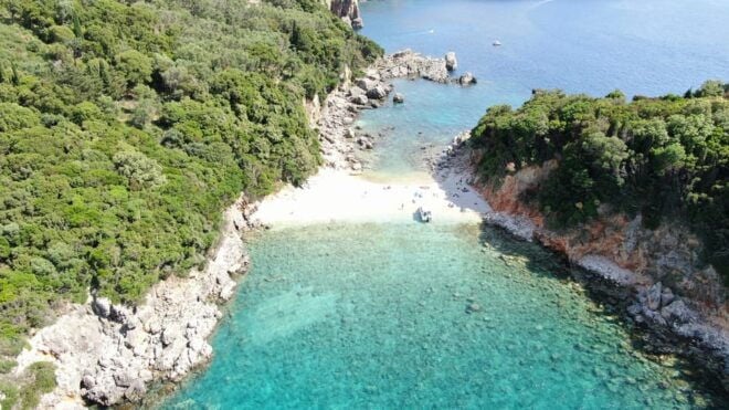 Paleokastritsa: Kasteli, Blue Caves, & Limni Beach Boat Trip - Exploring Kasteli