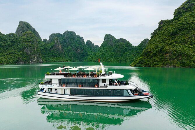 Pamela Halong Bay 5 Star Cruise with Jacuzzi Pool and Transfer - Frequently Asked Questions