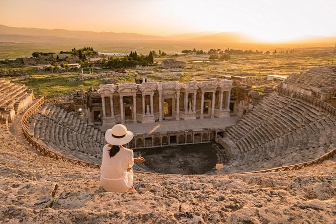 Pamukkale and Hierapolis - Stunning Views: Water Trickling Over White Limestone Tubs