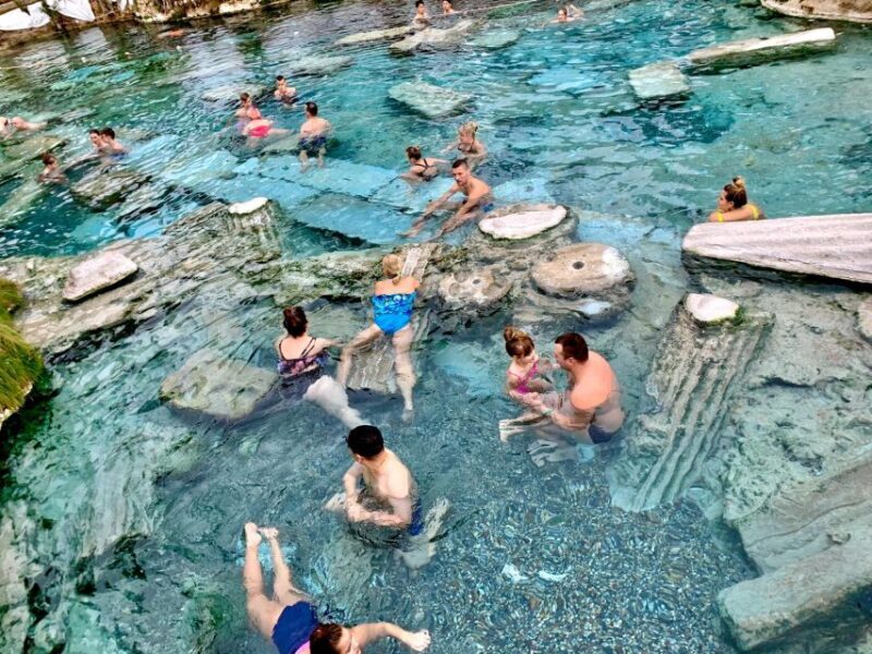 Pamukkale Day Tour With Flights and Transfers from Istanbul - First Stop: Pamukkale Hot Springs and Thermal Waters