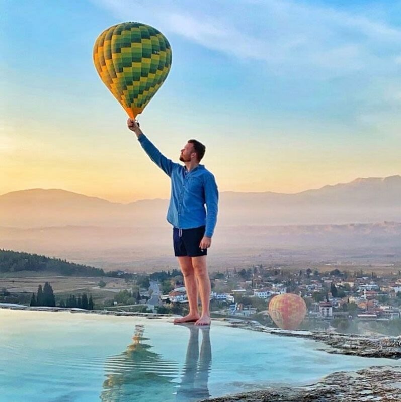 Pamukkale: Hot Air Balloon Flight with Hotel Pick Up - Landing toast and flight certificate