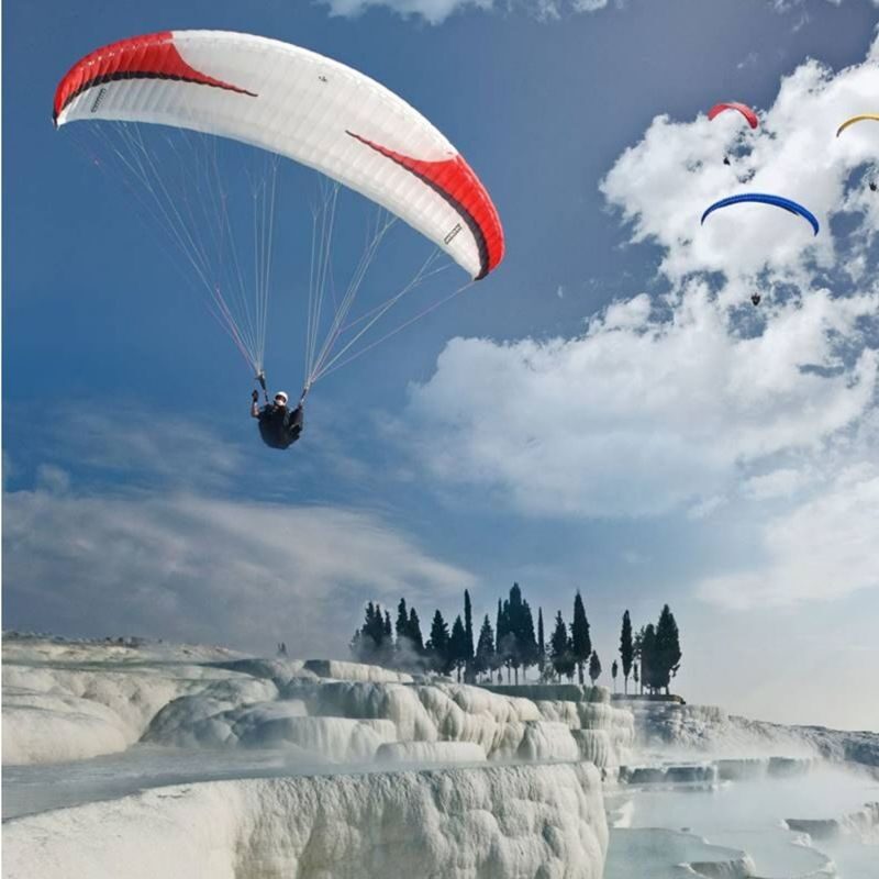 Pamukkale Travertines Special Paragliding - Timing changes the length of your flight