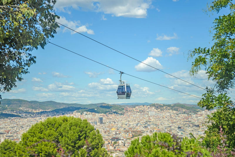 Panoramic Barcelona: E-Bike with Montjuic Cable Car and Boat Trip - Taking the funicular and cable car up Montjuïc