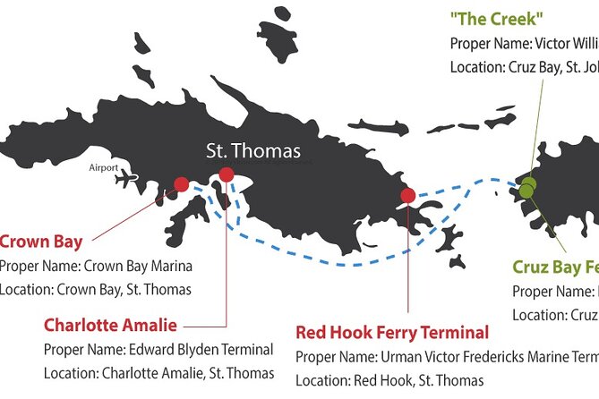 Paradise Taxi & Tours USVI- St Thomas Airport Transportation to Crown Bay Marina - Additional Information and Cancellation Policy