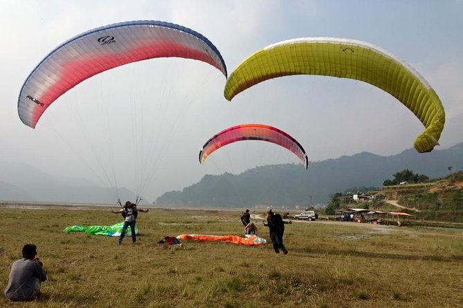 Paragliding in Pokhara - Aerial Views of Himalayas and Pokhara Landmarks
