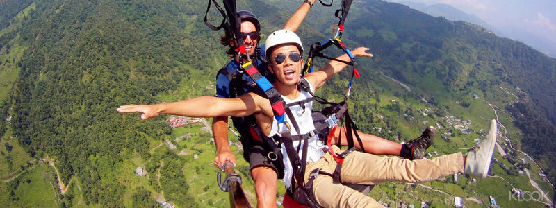 Paragliding in Pokhara with Hotel Transfers - From Sarangkot to the air