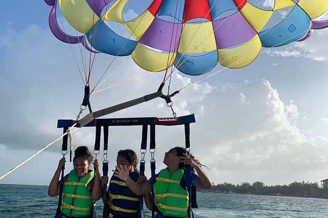 Parasailing Above the Caribbean Sea - Date and Travelers