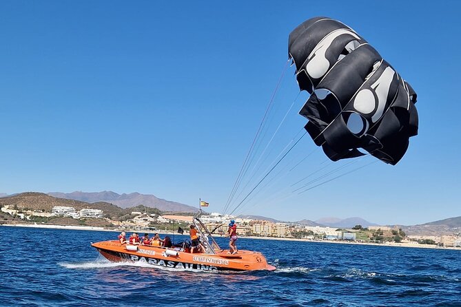 Parasailing in Fuengirola - The Highest Flights on the Costa - Safety Materials Provided: Harness, Life Jacket, and Parachute