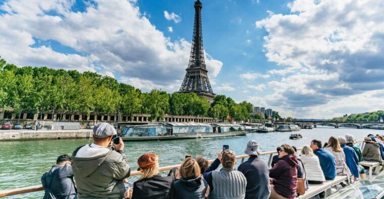 Paris: 1-Hour Seine Cruise Departing From the Eiffel Tower - Top Deck Experience