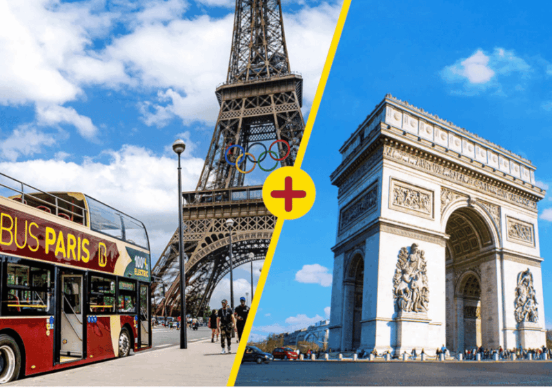 Paris: Arc De Triomphe Ticket & Big Bus Hop-On Hop-Off Tour - Included Activities and Highlights