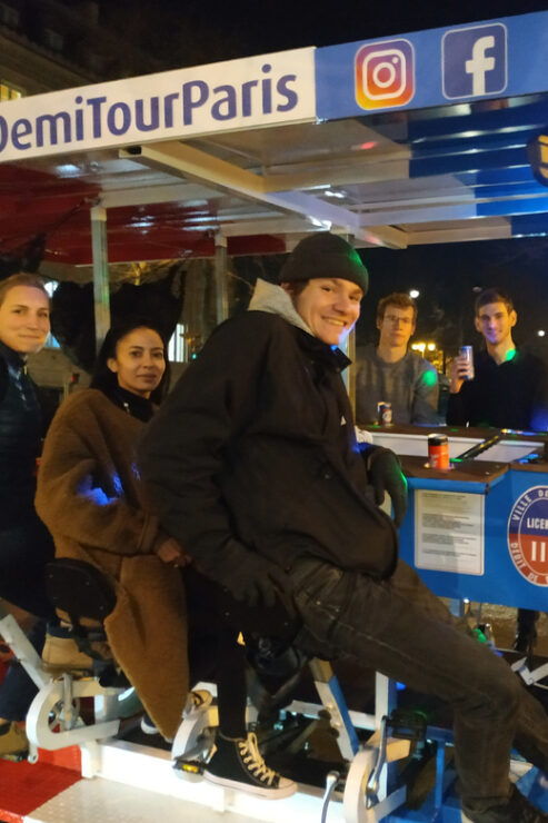 Paris: Beer Bike Bar With Drinks Included - Tour Highlights