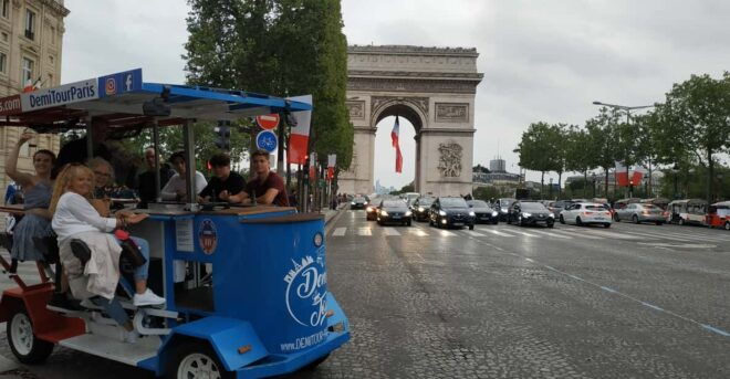 Paris: Beer Bike Bar With Drinks Included - Whats Included