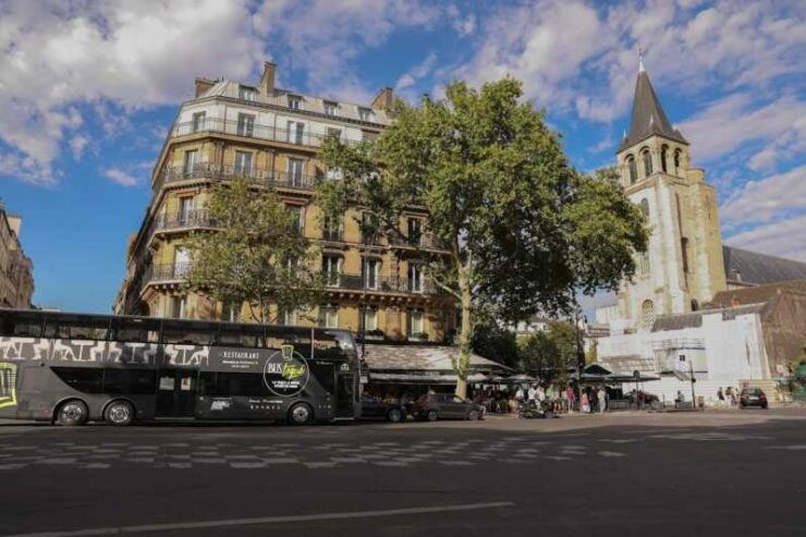 Paris: Bus Tour of Saint-Germain With Lunch & Champagne Glass - Key Points
