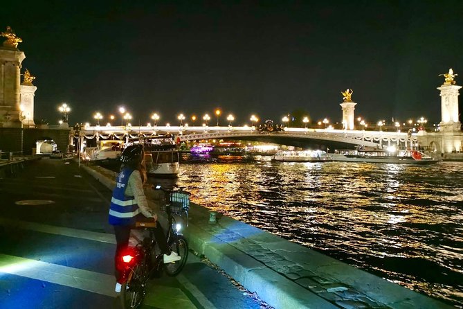 Paris by Night Electric Bike Tour Bâteau - Itinerary for the Paris by Night Electric Bike Tour Bâteau