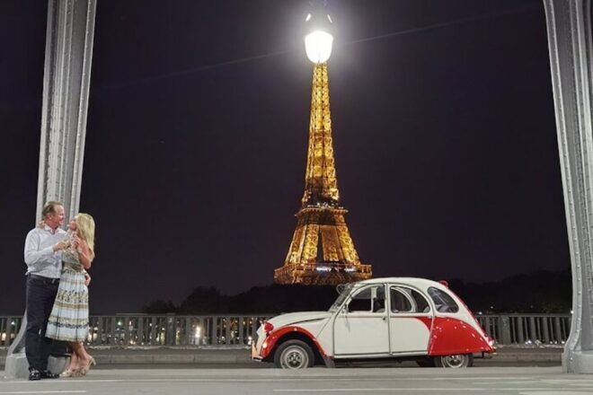 Paris: City Sightseeing Tour at Night in Vintage Car - Customizable Private Group Tours