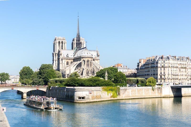 Paris Day Tour by Rail with Champagne Lunch from London - Paris from a coach window