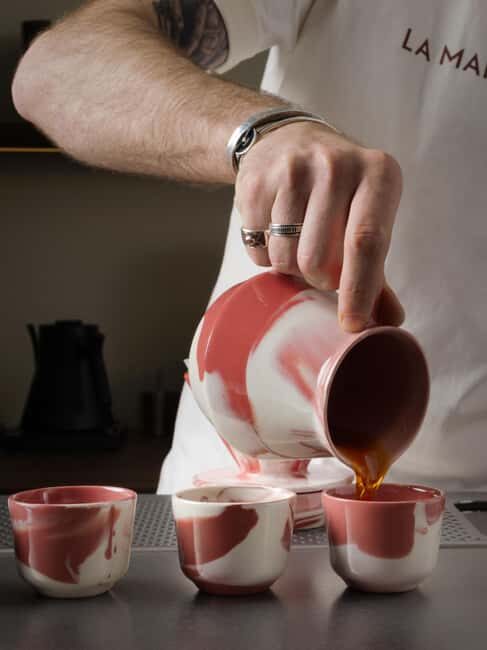 Paris hidden bar: 3-step coffee Gourmet tasting experience - The Final Stop: Creamy Cappuccino & Gourmet Bites