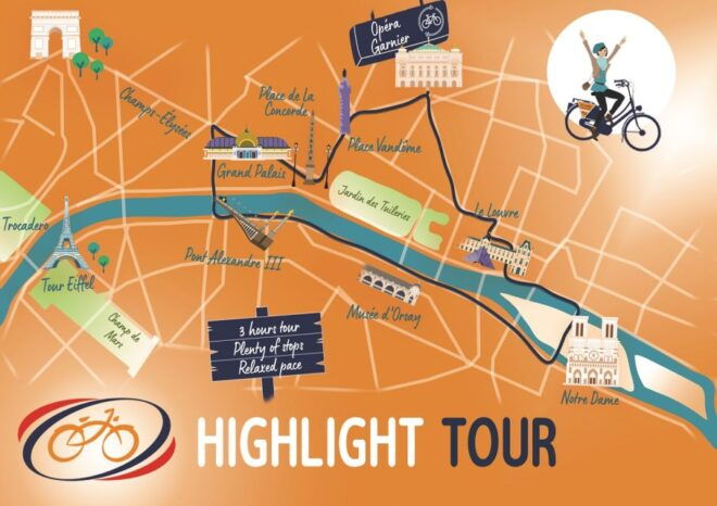 Paris: Highlights 3-Hour Bike Tour - Inclusions