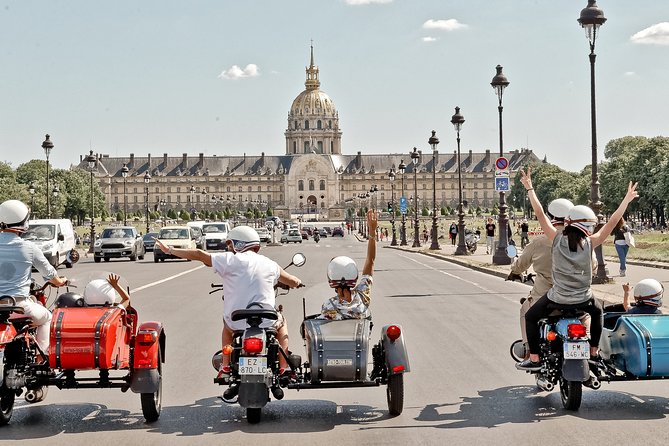 Paris Highlights City Tour on a Vintage Sidecar Motorcycle - Language Options Available