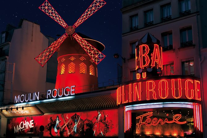 Paris Moulin Rouge Cabaret Show With Champagne Only or Dinner - Pricing and Booking Details