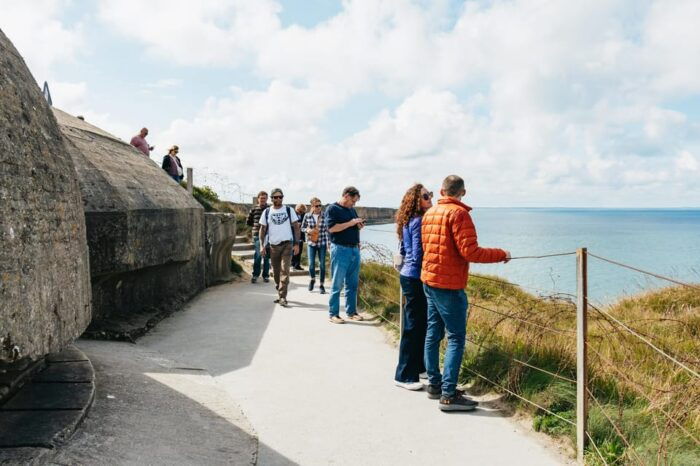 Paris: Normandy D-Day Sites Guided Day Trip With Lunch - Reflecting at Omaha Beach