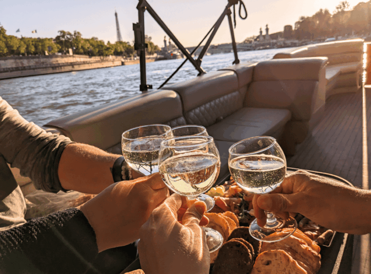 Paris: Private Sunset Sein Cruise With Aperitif and Pick-Up - Flexible Booking Options