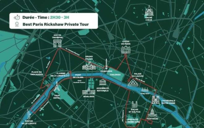 Paris : Private Tour by Electric Rickshaw With Hotel Pick up - Itinerary Highlights