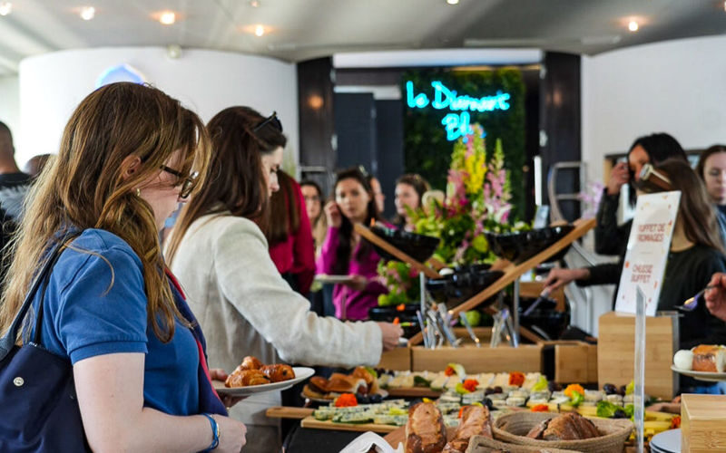 Paris River Seine Cruise Experience with Brunch Buffet - The river route and the view from the rooftop