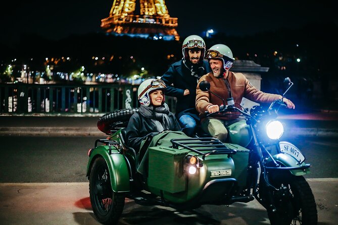 Paris Romantic & Private Tour By Night on a Sidecar Ural - Quirky, Offbeat Sightseeing Experience