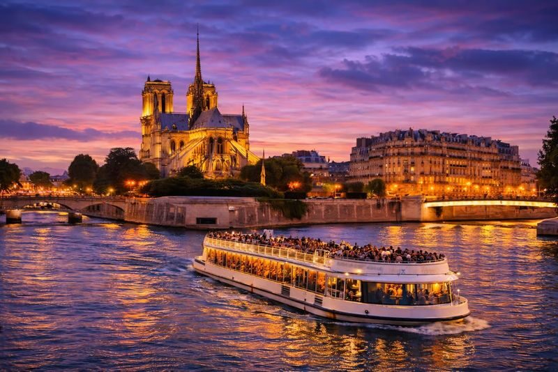 Paris Seine River Cruise Tour at Night with Waffle Tasting - At a glance