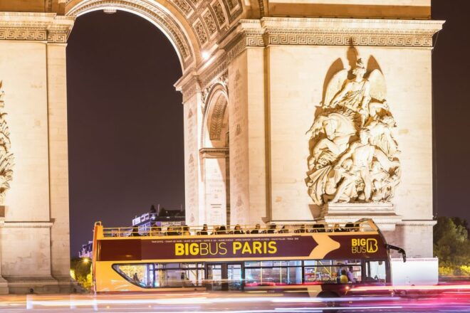 Paris: Sightseeing Night Tour by Open-Top Bus - Live Tour Guide and Wheelchair Accessibility