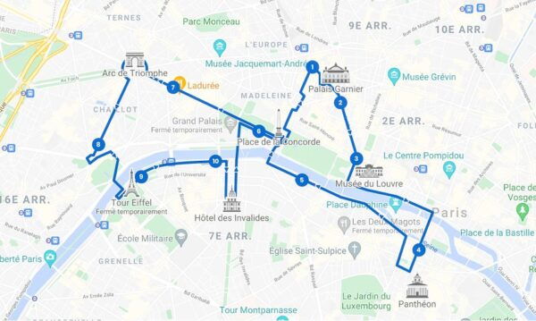 Paris: Tootbus Hop-on Hop-off Discovery Bus Tour - Directions