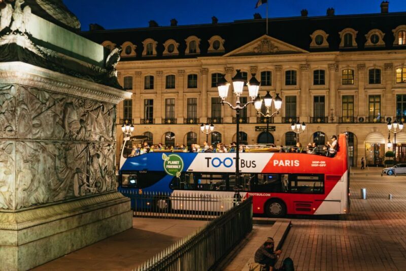 Paris: Tootbus Panoramic by Night Bus Tour with Audioguide - The Itinerary in Detail