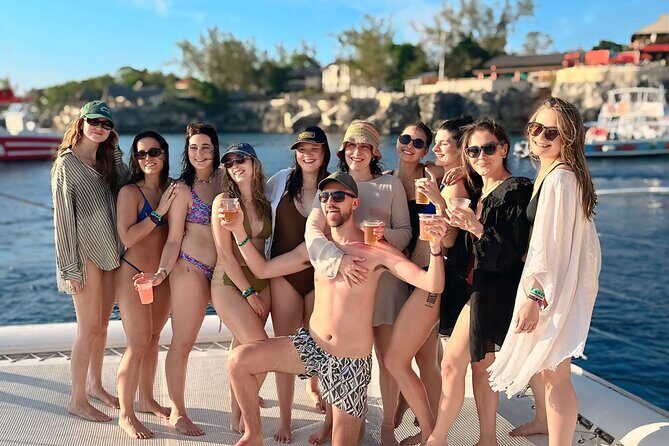 PARTY Catamaran Cruise with Snorkeling Rick's Cafe ADULTS ONLY - The Itinerary: What to Expect