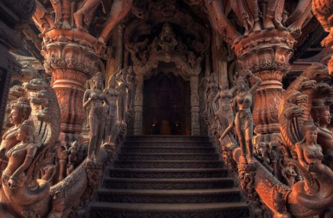 Pattaya: The Sanctuary of Truth Discounted Admission Ticket - Wood Carving Artworks