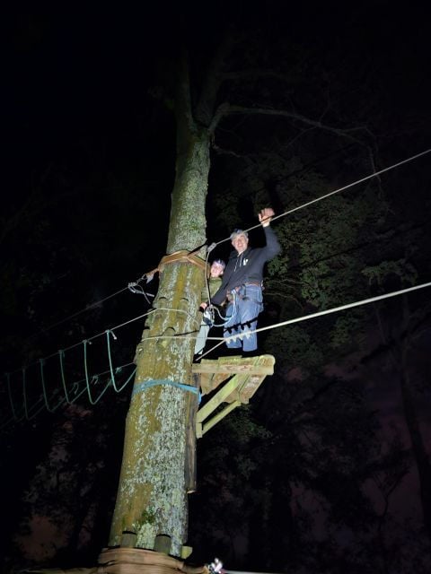 Pau - Night Treetop Treetop - Lacq Adventure - Experience Highlights and Safety