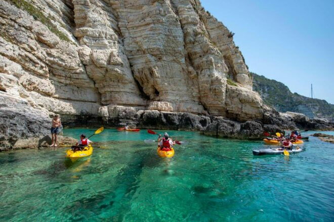 Paxos: Guided Kayaking Tour Mongonissi 2 Avlaki, Snorkelling - Experience Details