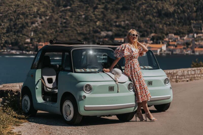 Perast: Guided Tour in a Fiat Topolino E-Car - Scenic Drive Along the Coast