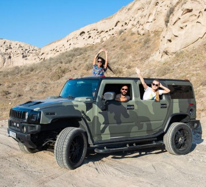 Perissa: Private Jeep Safari of Santorini - Live Tour Guide