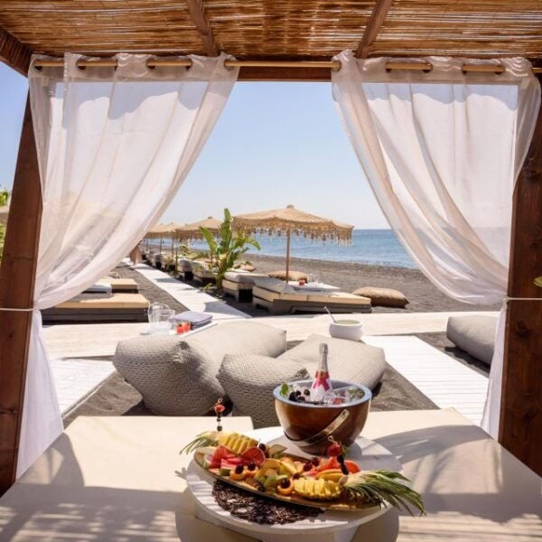 Perivolos Beach: Sun-Bed Experience FortyOne Bar Restaurant - The Sum Up